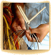 can�flecha weaving close up